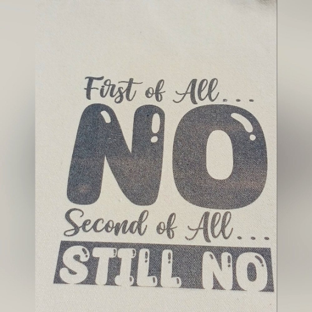 Graphic Print Canvas Tote Bags (2)